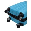 Rockland London Hardside Expandable Luggage with Spinner Wheels Turquoise Carry-On 20-Inch - 4 of 4