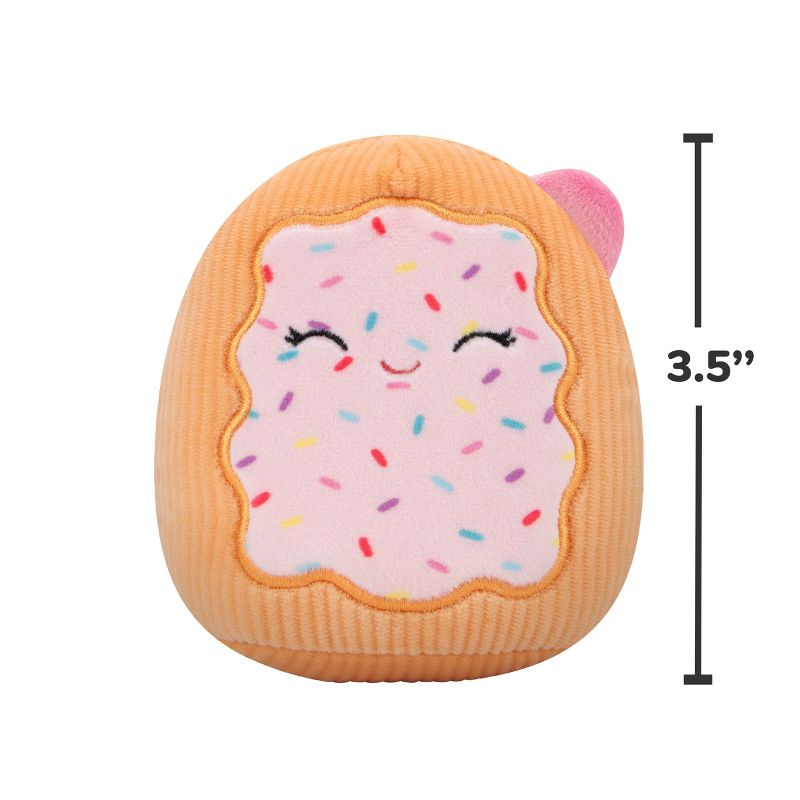 Squishmallows 3.5&#34; Fresa The Toaster Pastry Squeaky Plush Dog Toy, 3 of 4