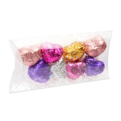 Stockroom Plus 50 Pack Clear Plastic Pillow Boxes for Candy, Party Favors, Gifts (5.5 x 2.5 In)