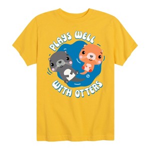 Boys' - Fisher Price - Plays Well With Otters Short Sleeve Graphic T-Shirt - 1 of 4