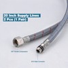WOWOW 3/8 in. Female Compression x M10 Male Connector x in. Braided Nylon Faucet Connector - 2 of 4