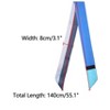 INSPIRE CHIC Women's Striped Printed Skinny Long Satin Silky Neck Scarves 1Pc - 3 of 4