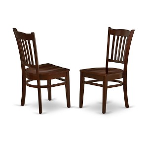East West Furniture, Dining Chair Mahogany, GRC-MAH-W - 1 of 2
