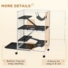 LOVMOR 50" H 5-Tier Small Animal Cage, Ferret Cage, Large Chinchilla Cage with Hammock Accessory Heavy-Duty Steel Wire - 3 of 4