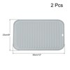 Unique Bargains Dish Drying Mat Set Under Sink Drain Pad Heat Resistant Suitable for Kitchen 2 Pcs - 2 of 4