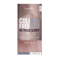 Knight&Wilson Color Freedom Metallic Glory Permanent Hair Color - Rose Gold - 4.7 fl oz