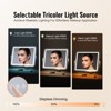 VEVOR Vanity Mirror with Lights, Three Color Lighting Modes, Lighted Makeup LED Mirror, and 5X Magnification,USB Port, 360°Rotation 21.7x17.7in, White - 3 of 4