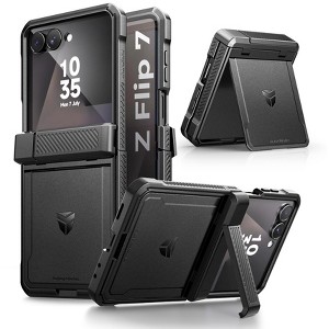 Dexnor for Samsung Galaxy Z Flip 7 Case with Dual Kickstands & Auto-Close Hinge Protection & Screen Protector - 1 of 3