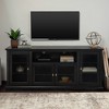 Glass Door Traditional Highboy TV Stand for TVs up to 80" - Saracina Home - 3 of 4