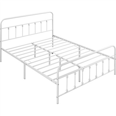 Yaheetech Iron Platform Bed Frame with High Headboard and Footboard