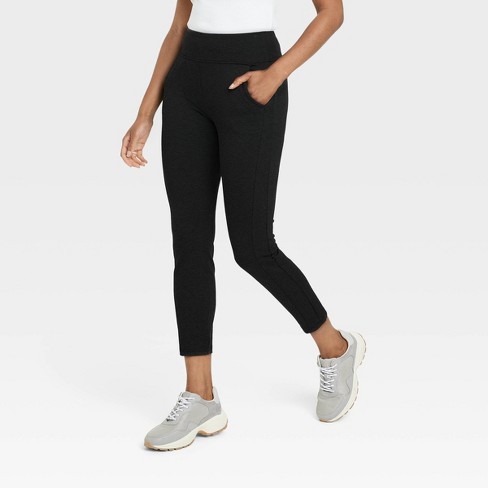 Women's High Waisted Ponte Ankle Leggings with Pockets - A New Day™ - image 1 of 3