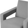 UNISOAR Modern Textured Velvet Upholstered Accent Lounge Arm Chair - 2 of 4