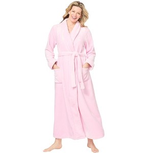 Dreams & Co. Plush Wrap Robe - 1 of 4