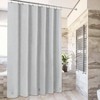 Premium PEVA Shower Curtain Liner, BPA PVC Free, Lightweight, 3 Magnets, Silver Gray - 2 of 4