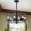 Larsin 6 Light 30" Ceiling Fan - CLF1007 - Black - Safavieh - 3 of 4