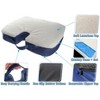 5 Star Super Deals Ergonomic Memory Foam Seat Cushion w/ Fleece Top, Non Slip Bottom, & Travel Friendly Carrying Handle - 2 of 4