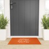 Chelcey Tate Autumn Skies And Pumpkin Pies Orange  Looped Vinyl Welcome Mat - Society6 - 2 of 4