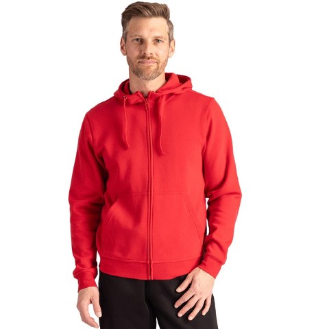 Clique Stockholm Unisex Full Zip Hoodie - Red - L