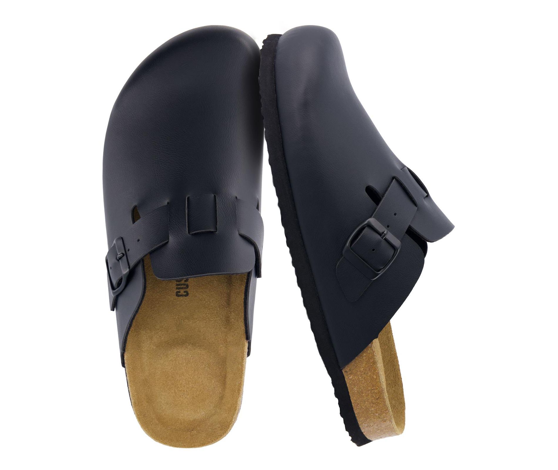 CUSHIONAIRE Hana Womens Clogs | Comfortable Vegan Suede Clogs for Women | Slip On Potato Shoes with Cork Footbed & Arch Support | Memory Foam