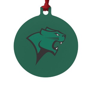 Chicago State University Primary Logo Aluminum Holiday Christmas Tree Ornament  3.0" (7.6 cm) x 3.37" (8.6 cm) - 1 of 4