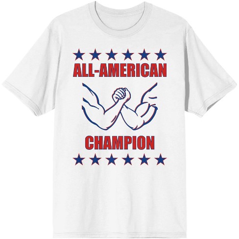 Americana All-American Champion Men's White T-Shirt-Medium