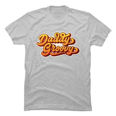 Men's Design By Humans Retro Vintage Daddys Groovy By AmberDawn888 T-Shirt