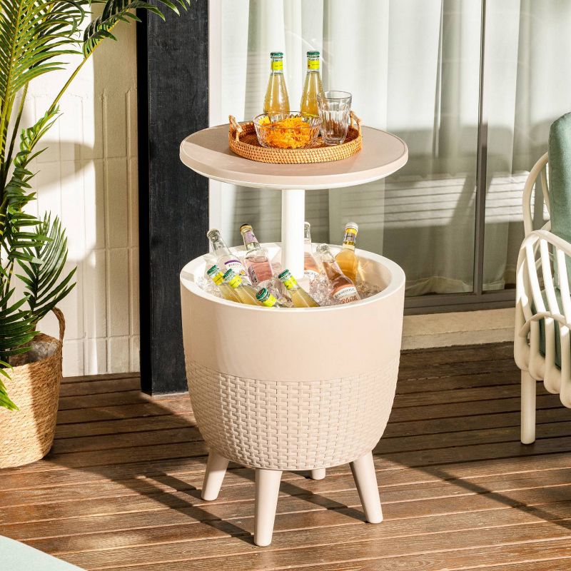 Cancun 2-In-1 Outdoor Side Table, 2 of 10