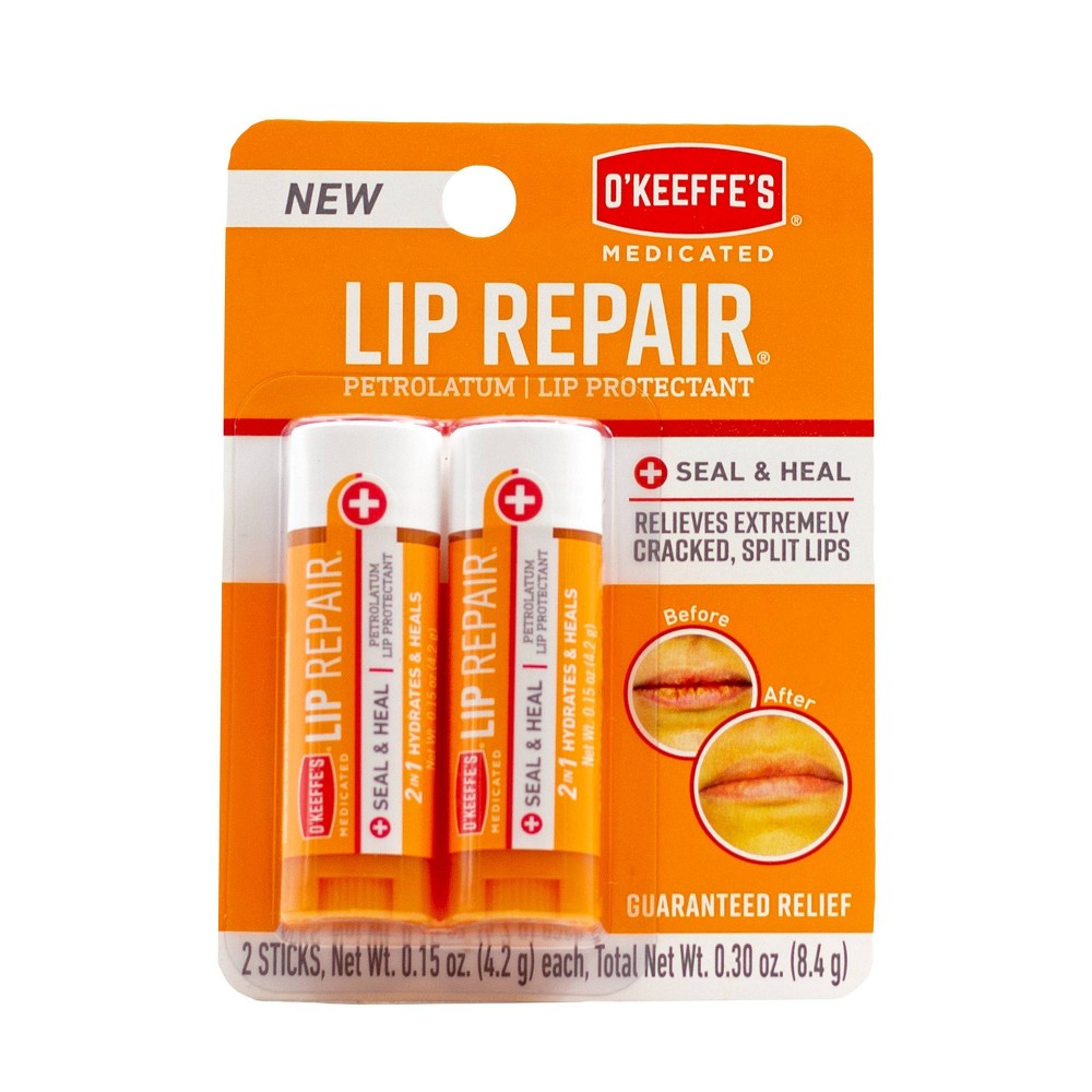 UPC 371564000530 product image for O'Keeffe's Lip Repair Seal & Heal Balm Twin Pack - 0.15oz/2pk | upcitemdb.com