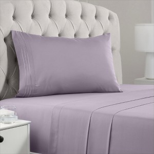 Mellanni 1800 Bed Sheets Twin Hazy Lilac - 1 of 3