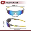 Unique Bargains Motorcycle Riding Goggles PC Tri-acetel for Outdoor Sports Dirt Bike ATV Silver Tone Lens Transparent Gray Frame 1Set - 4 of 4
