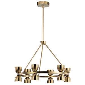 Kichler Lighting Baland 2 - Light Chandelier in  Brushed Natural Brass - 1 of 2