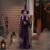 Northlight LED Lighted and Animated Witch Halloween Decoration - 5.5' - 2 of 4