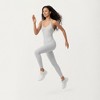 Anna-Kaci Active Women's Scoop Neck Full-Length Activewear Bodysuit with Spaghetti Straps - 4 of 4