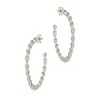 SHINE by Sterling Forever Rylan Flat Chain Hoop Earrings - 3 of 3