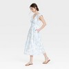Women's Short Sleeve Smocked Midi A-Line Dress - Universal Thread™ - 3 of 3