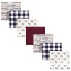 Hudson Baby Infant Boy Cotton Flannel Receiving Blankets Bundle Set, Football 14-Pack, One Size - 2 of 2