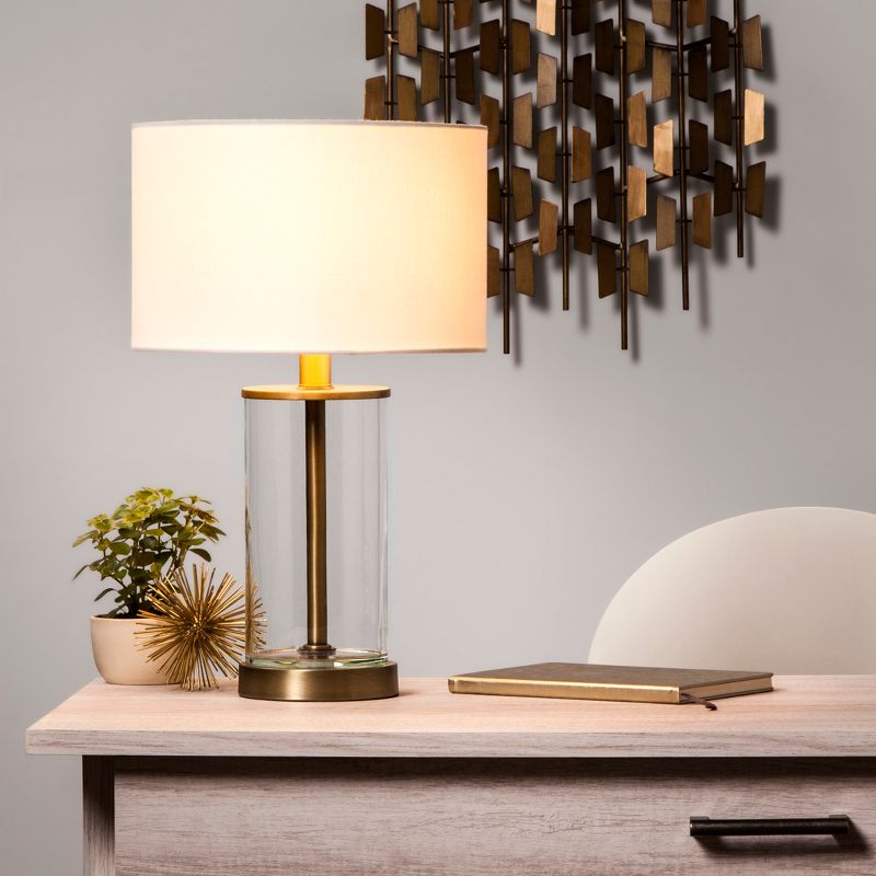 Fillable Accent with USB Table Lamp Brass - Threshold&#153;, 3 of 12