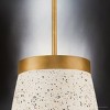 Urban Ambiance Luxury Natural Indoor Pendant,  9-3/8''H x 10"W x 10''D,  Distressed Brass Finish, UHP4901 - 4 of 4