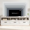 TV Stand for TVs Up to 75", 70in Entertainment Center with Storage Drawer and Open Shelves, Mid Century Modern Media Cabinet for Living Room - 3 of 4