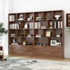 Kumasinova 10-Shelf Cubbyhole Bookcase, 53.15" Wooden Storage Bookshelf with Label Tags,  Bookcase Display Stand - 2 of 4