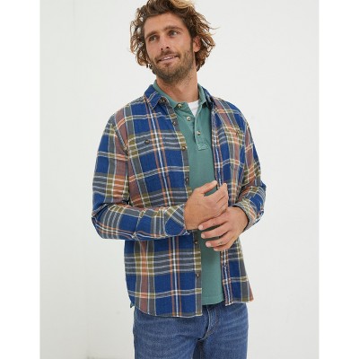 Fatface Men's Waddon Indigo Check Shirt : Target