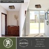 VAXCEL Ravenswood 13-in W Black and Wood Slat Square Farmhouse Flush Mount Ceiling Light Fixture - 4 of 4