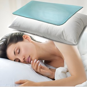 5 Star Super Deals Cooling Chill Pillow Pad Insert with Durable Non Leaking Gel Insert - Portable Personal Instant Cooling for Night Sweats - 1 of 4