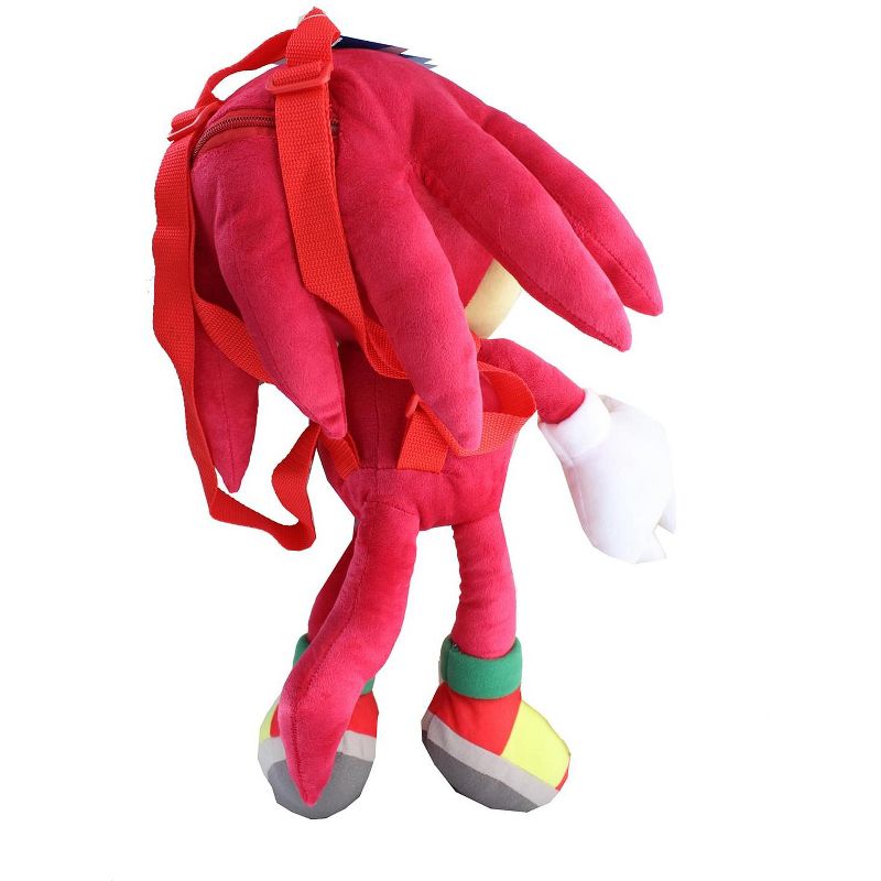 Sonic the Hedgehog Knuckles 18 Inch Plush Backpack, 3 of 4
