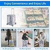 55L Foldable Outdoor Serving Carts with Wheels, Portable Updated Utility Tools with Lid Rolling Crate - The Pop Home - 4 of 4