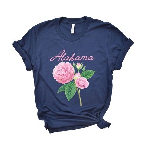 Simply Sage Market Women's Alabama Flower Colorful Short Sleeve Graphic Tee - 1 of 3