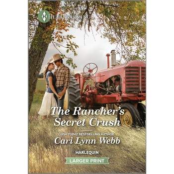 The Rancher's Secret Crush - (Three Springs, Texas) Large Print by  Cari Lynn Webb (Paperback)