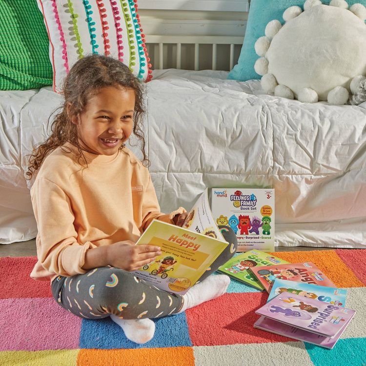 Hand2Mind Feelings Family Book Set Happy Sad Angry Scared & Surprised: Sensory Development Teaching Tool, 3 of 7