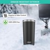 The Clean Hydration Co Insulated Tumbler with Ceramic Interior and Lid, Double Wall Design for Hot and Cold Drinks, Blue - 3 of 4