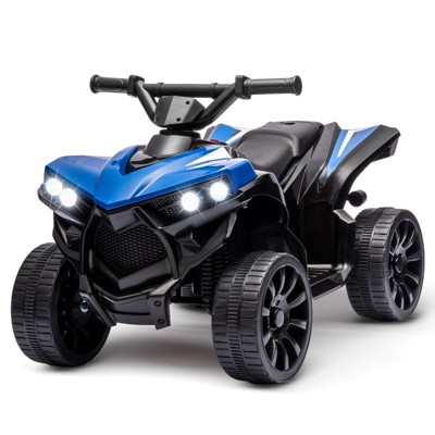 Acekool Kids 6V ATV 4 Wheeler Ride-On Toy with Music, Foot Pedal, Wear-Resistant Wheels, Battery Powered Electric Quad Car